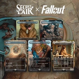 mtg Secret Lair Fallout Greet the Dog ×2 Magic the Gathering Secret Lair x Fallout: Greet the Dog (Foil
