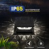 4 Pack Black Low Voltage Solar Powered Integrated LED Fence Post Cap Light 3.5 In. X 3.5 In - 2 of 4