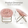Kumasinova Oversized Papasan Chairs for Ultra Comfort,Fluffy Faux Fur Accent Chairs for Bedroom & Living Room for Home Decor,226lbs Max - 3 of 4