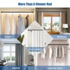 LunaLulinlk Black Shower Curtain Rod, Adjustable Heavy Duty Shower Rods for Bathroom, Closet, Bedroom, 29-62 inch - 3 of 4