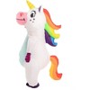 SYNCFUN Kids' Halloween Inflatable Costume White Unicorn Infolatable Costume for Halloween Dress up Party - image 2 of 4