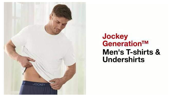 Jockey Generation™ Men's Cotton Stretch Crewneck 3pk T-Shirt, 6 of 7, play video