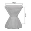 Maggift Patio End Tables, Stylish End Tables for Indoor and Outdoor Use, Ideal for Gardens, Backyard, With Special Design, Gray, 17.25"*17.25"*20.25" - 4 of 4