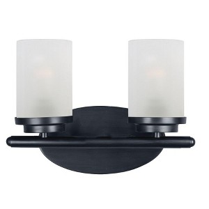 Maxim Lighting Corona 2 - Light Vanity in  Black - 1 of 1