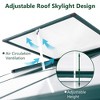 6x6 FT Greenhouse for Outdoors, Large Walk-in Greenhouse with Roof Vent, Heavy Duty Polycarbonate Greenhouse for Garden Patio Backyard - 3 of 4