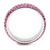 Slickblue Women’s Polished Stainless Steel Ring, Crystal Rhinestone Pave Design, Color Options, Sizes 5-10 - 4 of 4