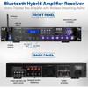 Pyle Bluetooth Hybrid Amplifier Receiver - 3000 Watt Home Theater Pre-Amplifier with Wireless Streaming Ability, MP3/USB/SD/AUX/FM Radio - P3001BT - 2 of 4