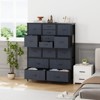 Dressers with Tabletop, Chest of Drawers with15 Drawers, Tall Dressers for Bedroom Living Room Hallway Entryway，Grey - 2 of 4