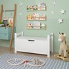 VYNXARIA Kids Toy Box Chest, White Rubber Wood Toy Box for Boys Girls, Large Storage Cabinet - 3 of 4