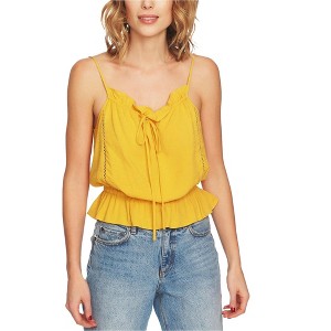 1.STATE Womens Tie Front Peplum Cami Tank Top - 1 of 1
