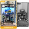 Besiost Corner Computer Desk with Hutch, Gaming Desk with Keyboard Tray for Home Office - 4 of 4