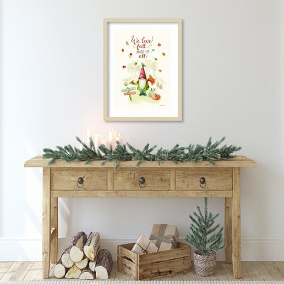 Lisa Audit Fall Gnome Framed Wall Art Print 19 x 25