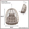 Outdoor Patio Wicker Hanging Chair Hammock Swing Chair - 2 of 4
