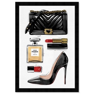 13" x 19" My Favorite Accessories Fashion and Glam Framed Wall Art Black - Wynwood Studio: Modern Decor, Vertical Display - 1 of 4