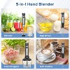 Itopfox 5-in-1 Immersion Hand Blender with 1000W Motor, 21 Speeds, Turbo Mode, Milk Frother Egg Whisk, 800ml Beaker & 600ml Chopper, Stainless Blades - 4 of 4