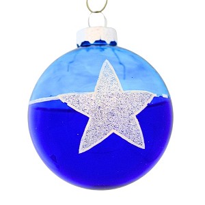 Craftoutlet.Com 3.5 Inch Star Ball Ornament Translucent Christmas Tree Ornaments - 1 of 3