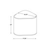 Triangular Upholstered Corduroy Ottoman - Room Essentials™ - 4 of 4