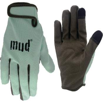 Mud Gloves  Women's Medium/Large Synthetic Leather Mint Garden Glove MD51001MT-WML