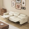 Gaoyangjiaju 112.5 in. ultra-comfortable genuine leather sofa 3-seater dual motor sofa - 2 of 4