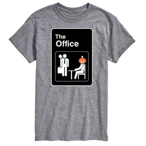 Men's - The Office - Halloween Pumpkin Door Sign Short Sleeve Graphic T-Shirt - 1 of 4