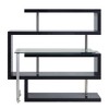 Glass & Synthetic Wood Modern L-Shaped Writing Desk with 4 Open Shelves and 360¡ã Swivel Function - 4 of 4