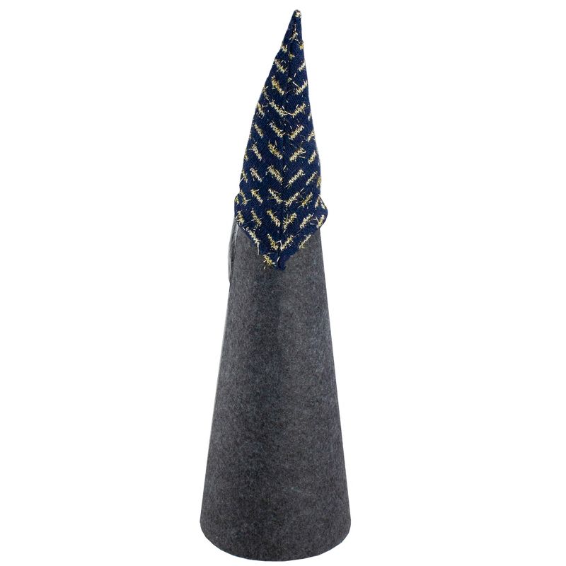 Northlight 20" Gray and Blue Cone Gnome Christmas Tabletop Decor, 4 of 6