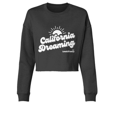 Love All Tennis Women's California Dreaming Lightweight Cropped Crew