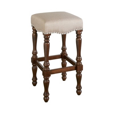 Willow Backless Barstool Buff Beige - Linon