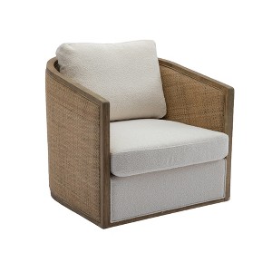 360 Degree Swivel Barrel Club Chair for Nursery, Hotel, Bedroom, Office, Lounge - 1 of 4