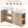 Lyngins 21.6" Storage Bathroom Vanity, Freestanding Vanity with Ceramic Sink & Overflow, Bathroom Storage Cabinet, Small-to-Medium Bathrooms - 4 of 4