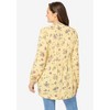 Woman Within Women's Plus Size Button-Front Mixed Print Tunic - 3 of 4