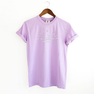 Simply Sage Market Women's Embroidered Venice Italy Short Sleeve Garment Dyed Tee - 1 of 3