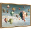 Amanti Art Hot Air Balloons with Pink Crop by Danhui Nai Canvas Wall Art Print Framed 23-in. x 16-in. - 3 of 4