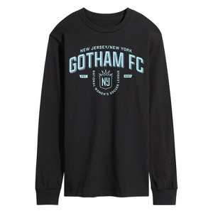 - National Women's Soccer League - NJ NY Gotham FC Indsutrial Long Sleeve Graphic T-Shirt - 1 of 1