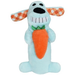 Multipet Spring Loofa Holding a Carrot Dog Toy, Small Size - 1 of 1