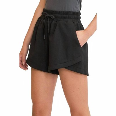 Women's Wo's Umgee Full Size Drawstring Sweatshorts With Pockets Plus Size - Trendsi