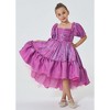 2Bunnies Girls Petticoat High-Low Ruffled Shimmer Birthday Gown Princess Dress - 3 of 4