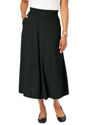 Jessica London Women's Plus Size A-Line Cashmere Skirt