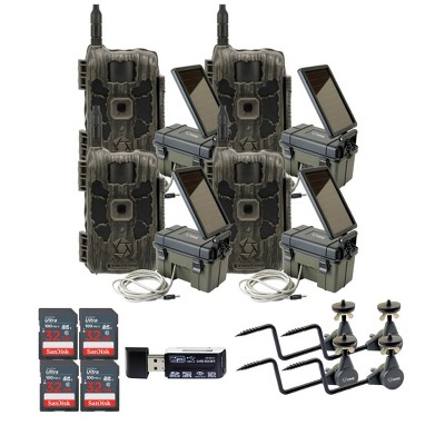 Stealth Cam 40MP Deceptor Max Cellular Trail Camera with Accessories (4 Pack)