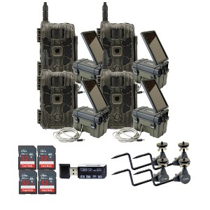 Stealth Cam 40MP Deceptor Max Cellular Trail Camera with Accessories (4 Pack) - 1 of 4