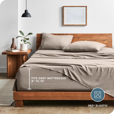 Full Size Sandwash Pebble Beach Microfiber Sheet Set