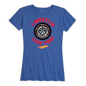 Women's - Hot Wheels - Valentine's I Wheelie Like You Short Sleeve Graphic T-Shirt - 1 of 4