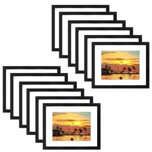 Golden State Art 11x14 Certificate MDF Picture Frame 0.87 Inch Thickness for 8.5x11 Picture - Pack of 12 - 1 of 4