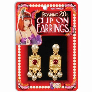 Forum Novelties Roaring 20's Clip On Costume Earrings - 1 of 1