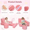 GOTGELIF 14-Piece Modular Kids Play Couch Convertible Sofa– Foldable & Washable Indoor Furniture - 3 of 4