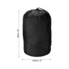 Unique Bargains Sleeping Bag Storage Drawstring Portable Stuff Sack Black 6 x 12.5 Inch - 2 of 4