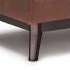 Owen - Tray Top Small Coffee Table Storage Ottoman - Distressed Saddle Brown - 4 of 4