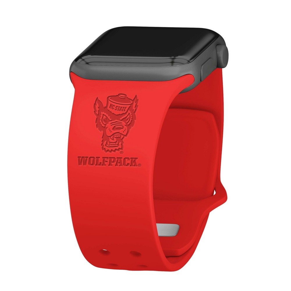 NCAA North Carolina State Wolfpack Wordmark Engraved Apple Watch Band - 42/44/45/49mm