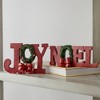 Northlight Wreath and Bow "Noel" and '"Joy" Christmas Signs - Set of 2 - 2 of 3