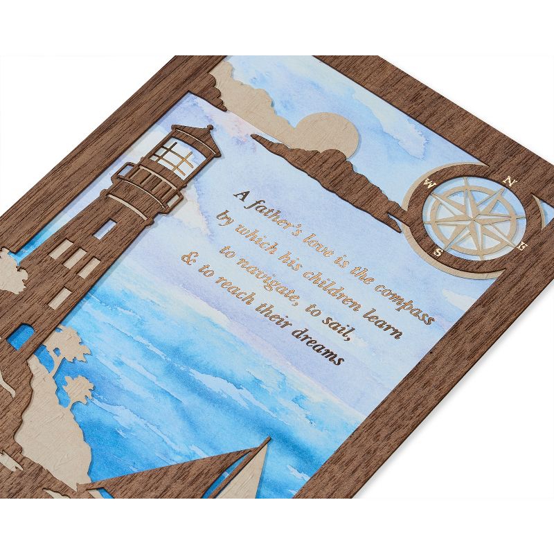Father&#39;s Day Card Lasercut Lighthouse - PAPYRUS, 5 of 6